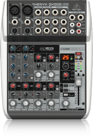 Behringer Xenyx QX1002USB Mixer with USB and Effects